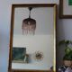 Antique rectangular gilded wood mirror