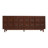 Buffet crédence brutaliste espagnol vintage des années 1970