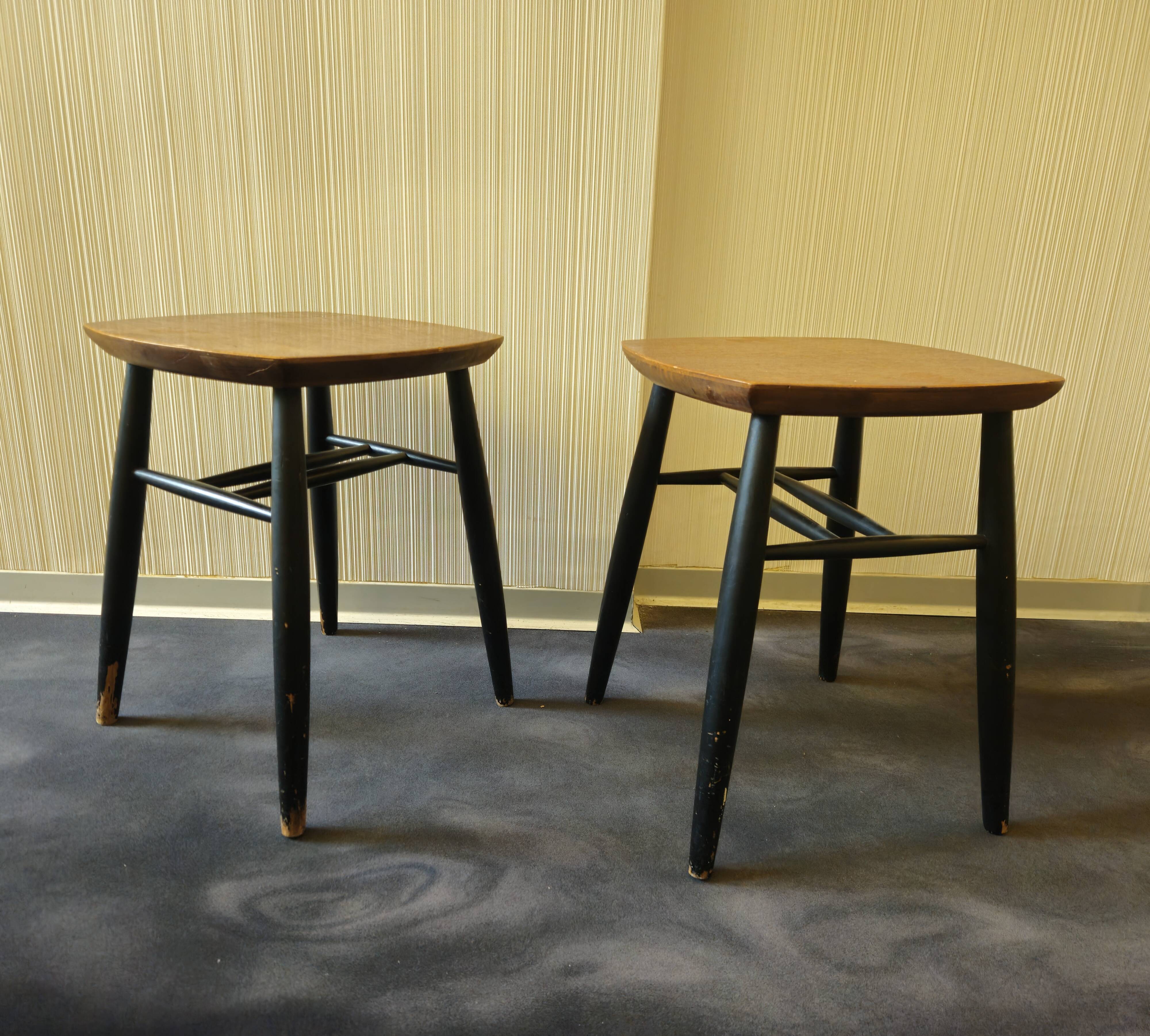 Pair of vintage Stol stools