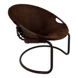 Vintage Suede Ball Chair by Lusch & Co., 1970s