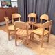 Ensemble de six chaises conçues par Rainer Daumiller, Hirtshals Savvaerk, Danemark.