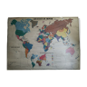 Old school planisphere map MDI 1980