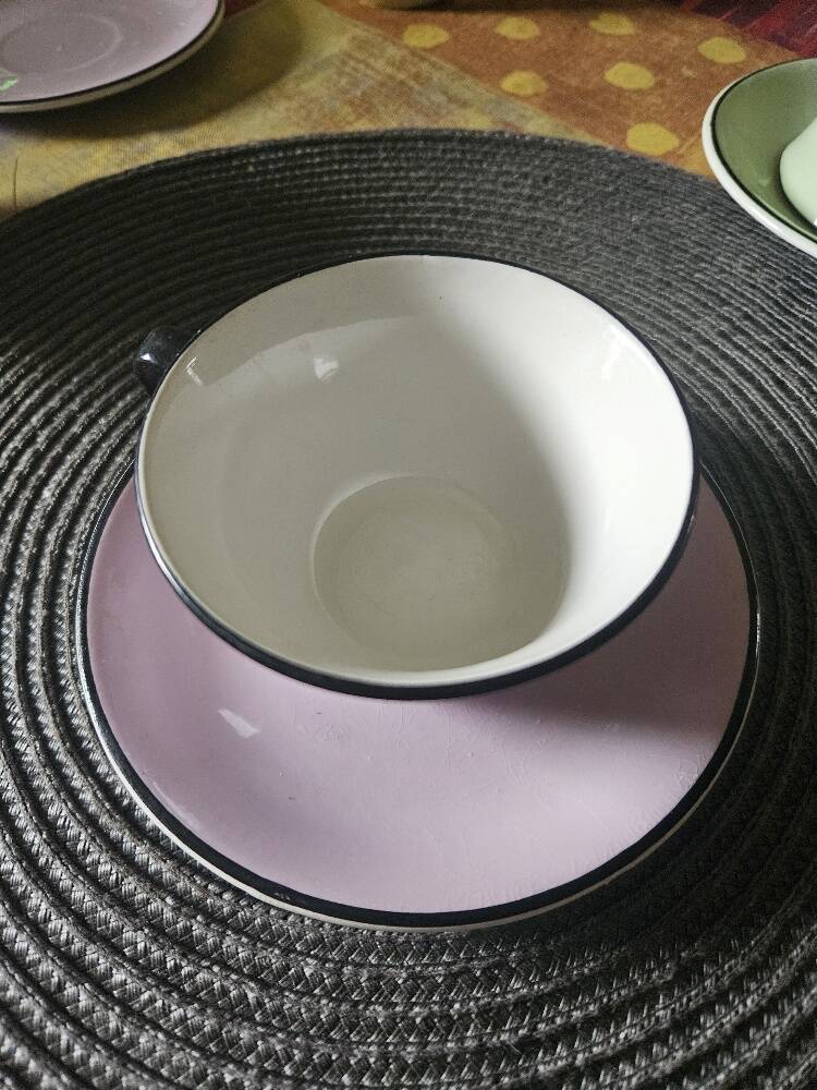 4 cups and saucers Moulin des Loups