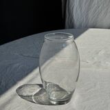 Vase transparent en verre H22
