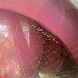 Scandinavian blown glass bowl Paul Kedelv 1950s