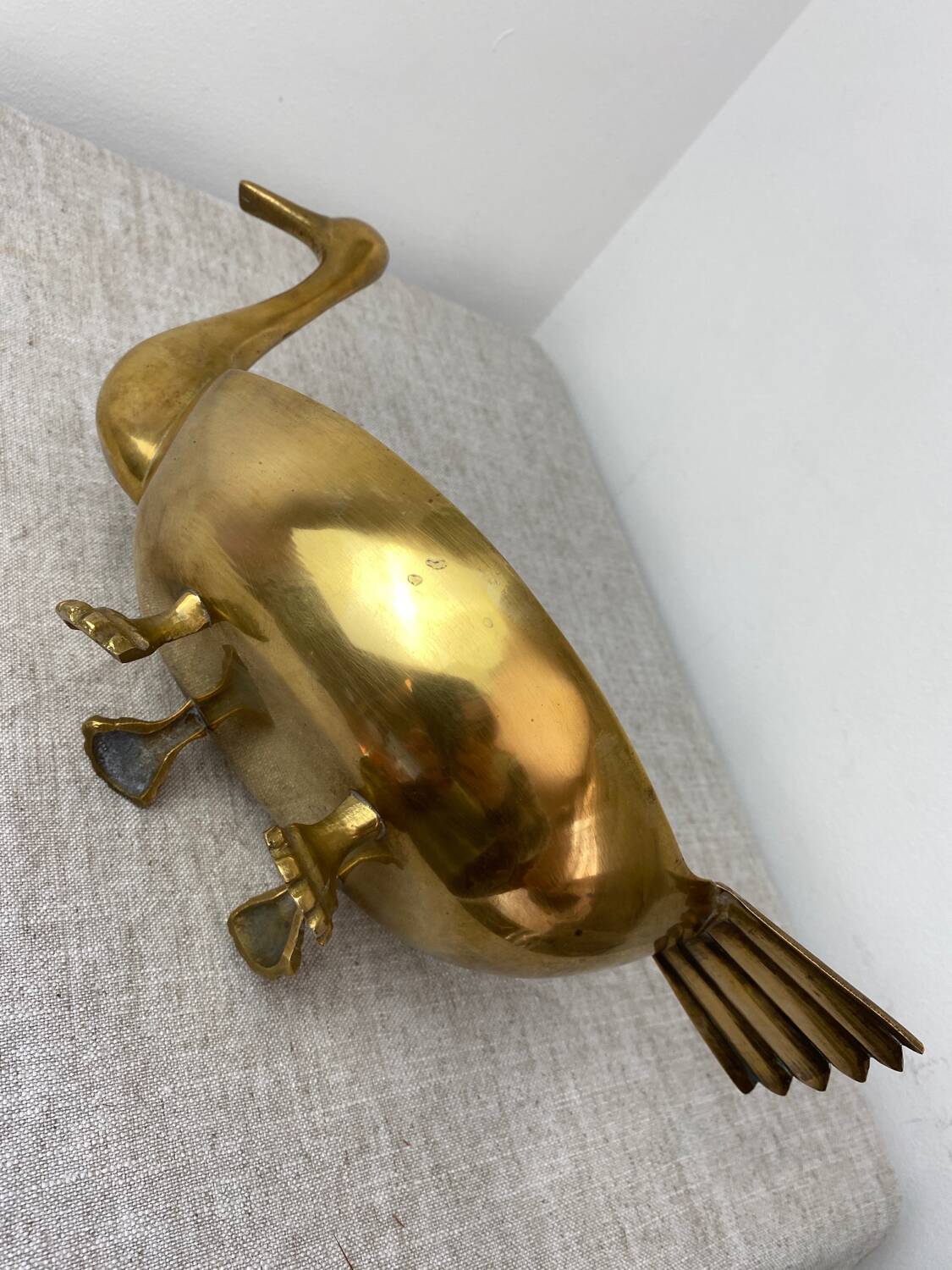 Brass zoomorphic cup