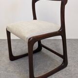 Set of 4 Baumann sled chairs, France circa 1970.