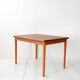 Table scandinave des années 1950 avec plateau en teck et rallonges
