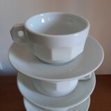 Set of 4 large bistro cups