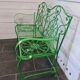 Iron garden bench