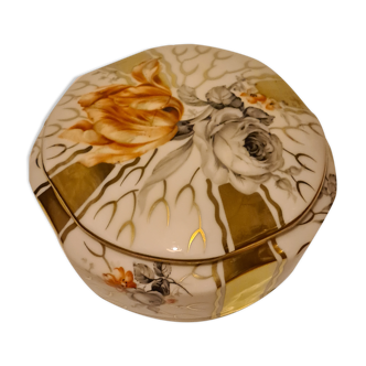Limoges porcelain box cid floral décor
