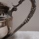 Antique silver-plated soup tureen – decorated handles – classic style