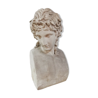 Statue sculpture buste divinité amour grecque deco rome antique xixeme