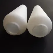 Pair Vintage Opaque White Glass Replacement Shades Chandeliers/Wall Lights