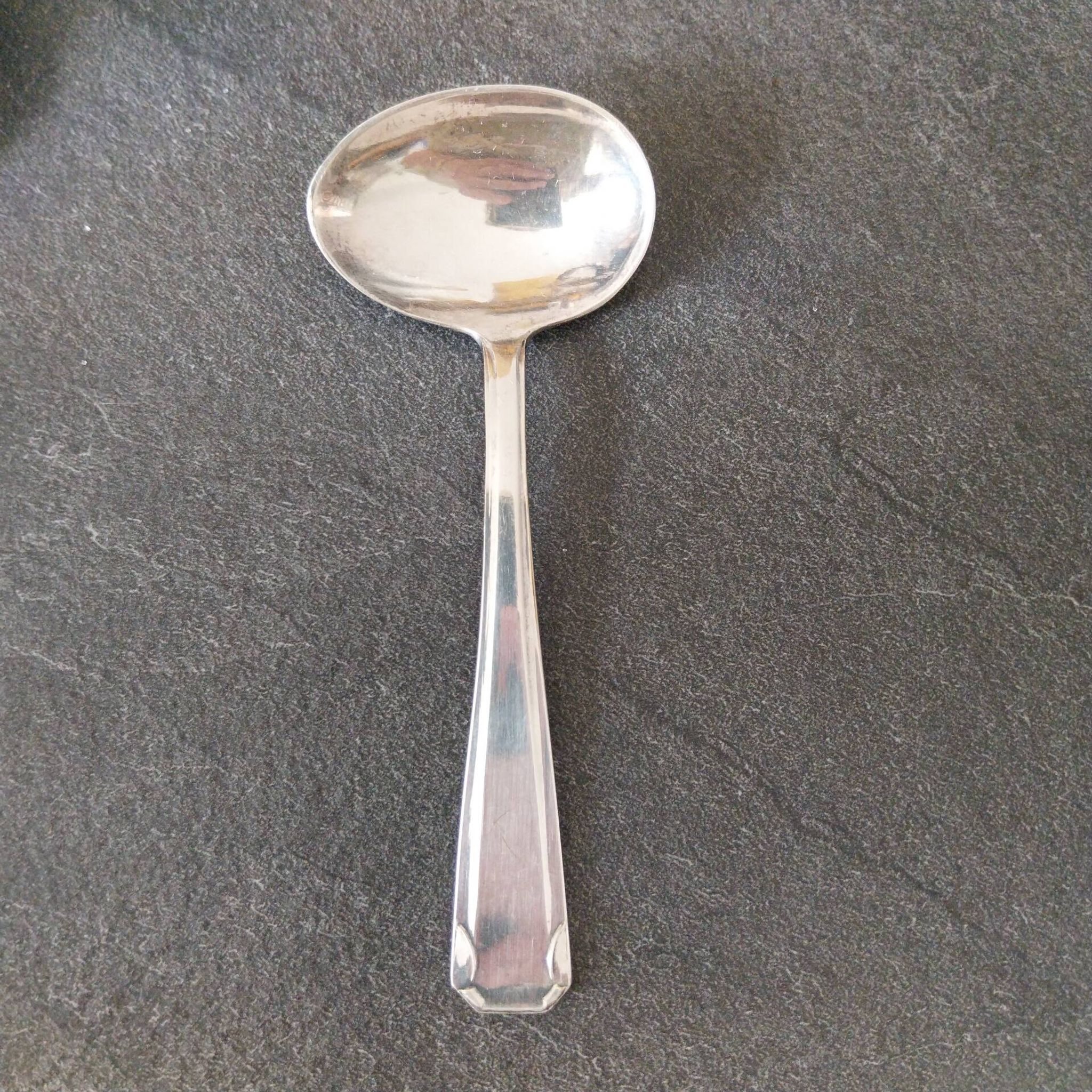 Cuillère à crème en métal argenté