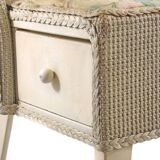 Lloyd Loom Studio style chair with drawer