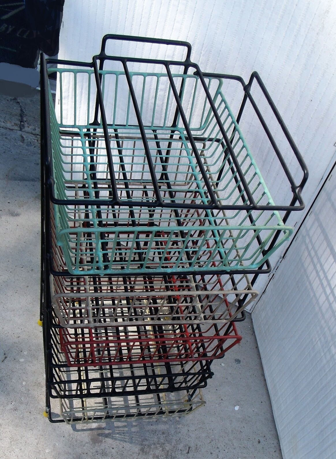 Vintage trolley storage rack 1950