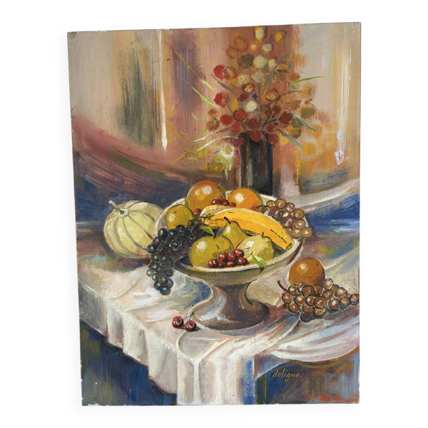 Nature morte signé Deligne