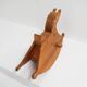 1970s Rocking Horse in Solid Pine Wood, Children’s Toy