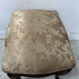 Louis XV style stool in solid walnut, 20th century