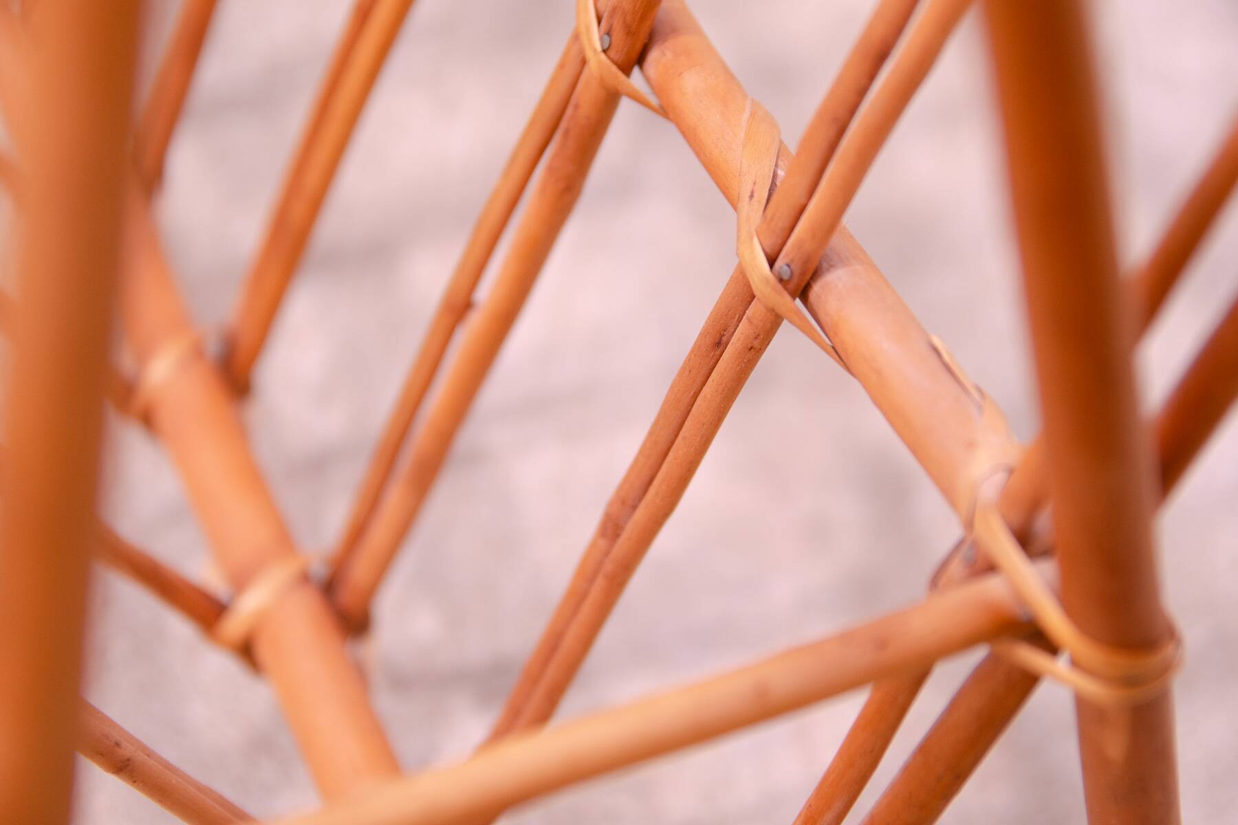 Mid century rattan magazine rack by Jan Kalous for ÚLUV, 1960´s, Czechoslovakia