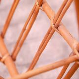 Mid century rattan magazine rack by Jan Kalous for ÚLUV, 1960´s, Czechoslovakia