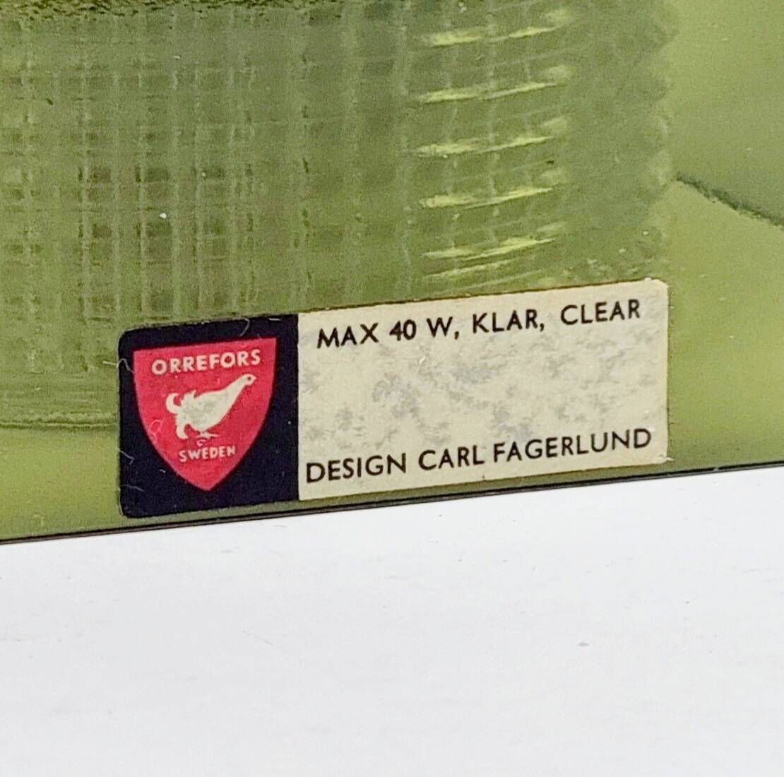 Mid-Century Scandinavian Glass Ceiling Light by C. Fagerlund for Orrefors