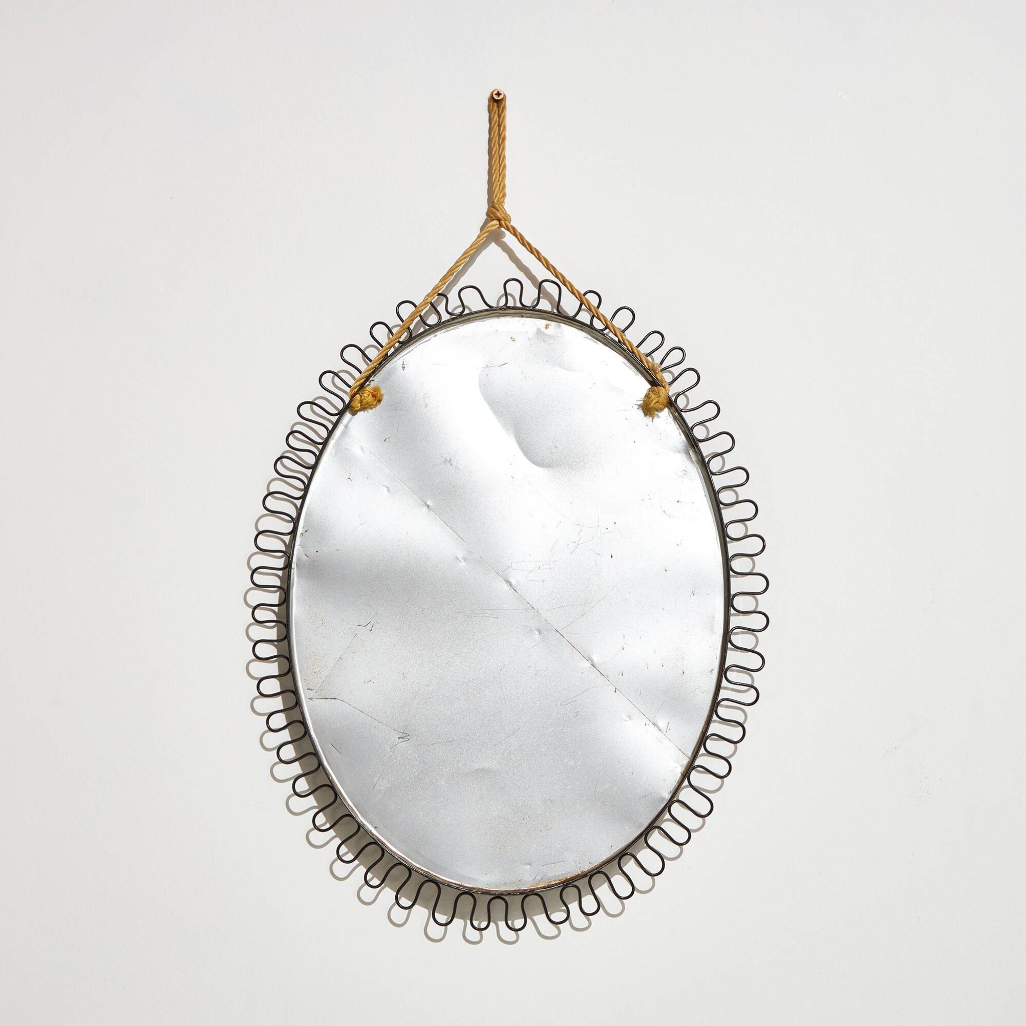 Metal framed mirror