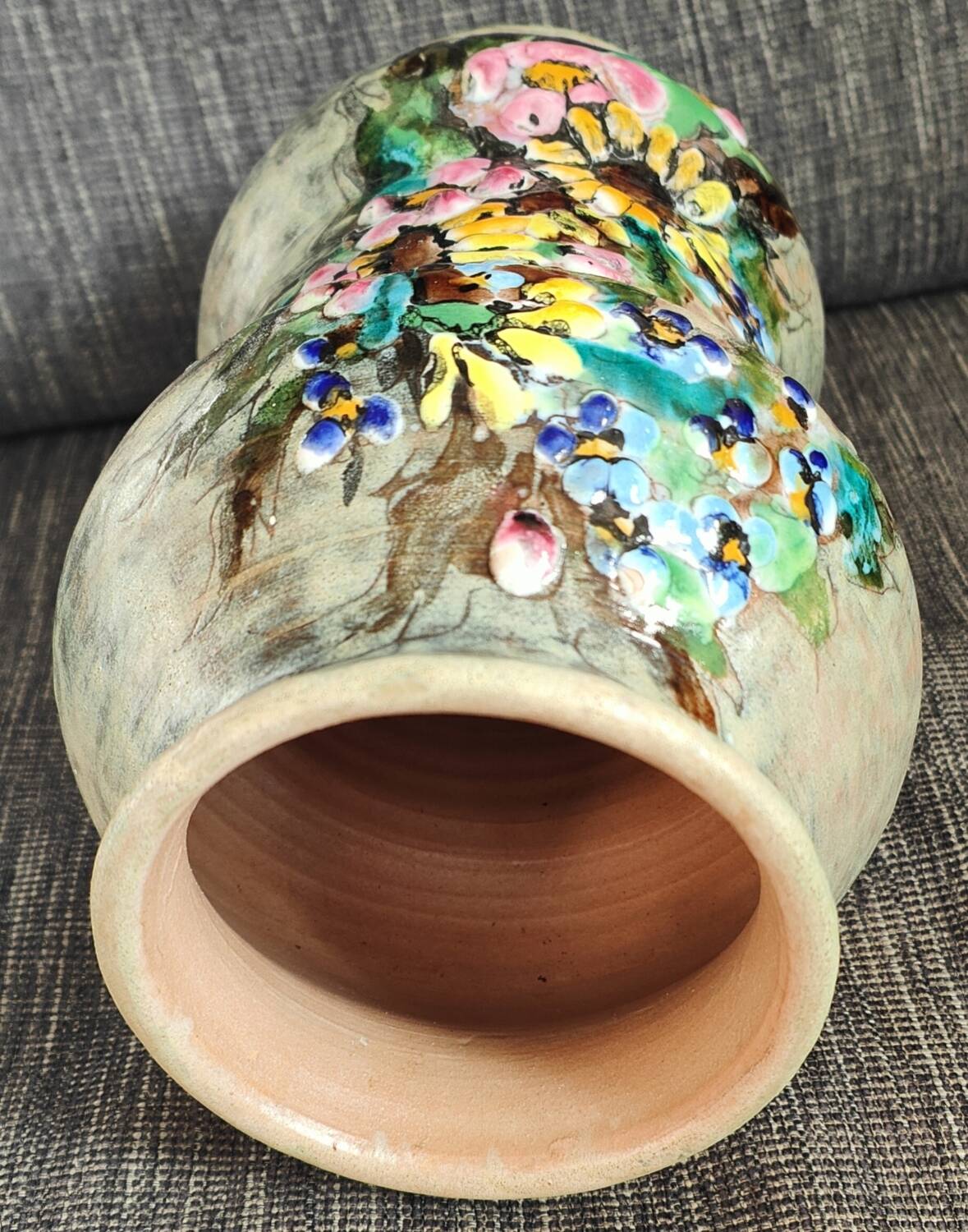 Ceramic vase signed Yves Clément
