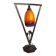 Art Deco lamp by Muller Frères Lunéville, signed glass, 1920.