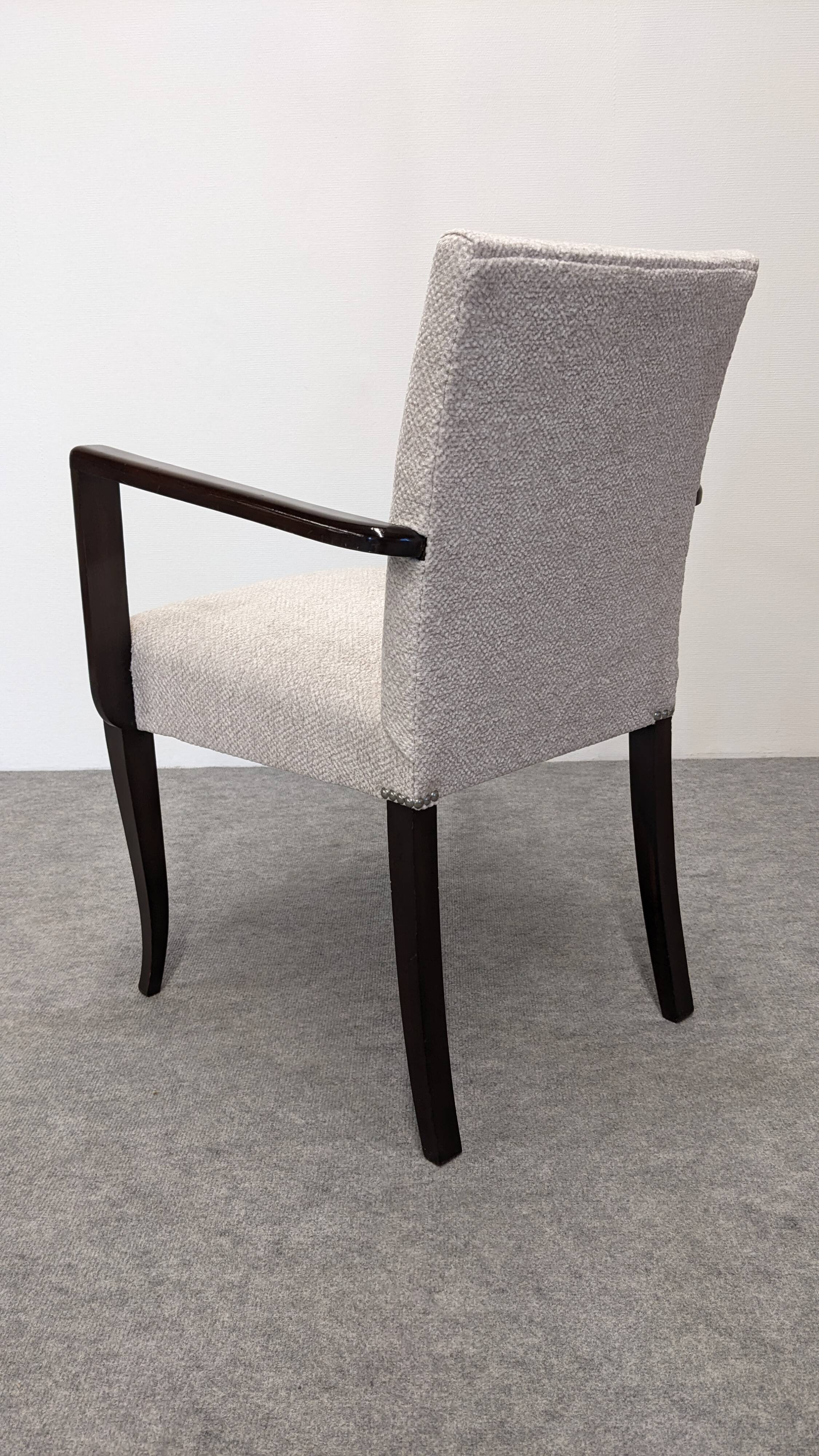 Paire de fauteuils bridges Art déco, France vers 1920