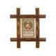 Tramp Art Frame Frame Wood Metal Studs Early 20th Century France 50cm