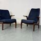 Mid-Century Modernist Danish Teak Lounge Chairs, 1960s, Set of 2