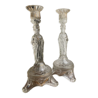 Pair of candle holders