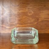 Vide poche, cendrier Bauhaus en verre Lumax, 1970