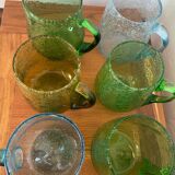 Blown glass mugs