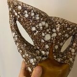 Vintage Vallauris fat lava vase