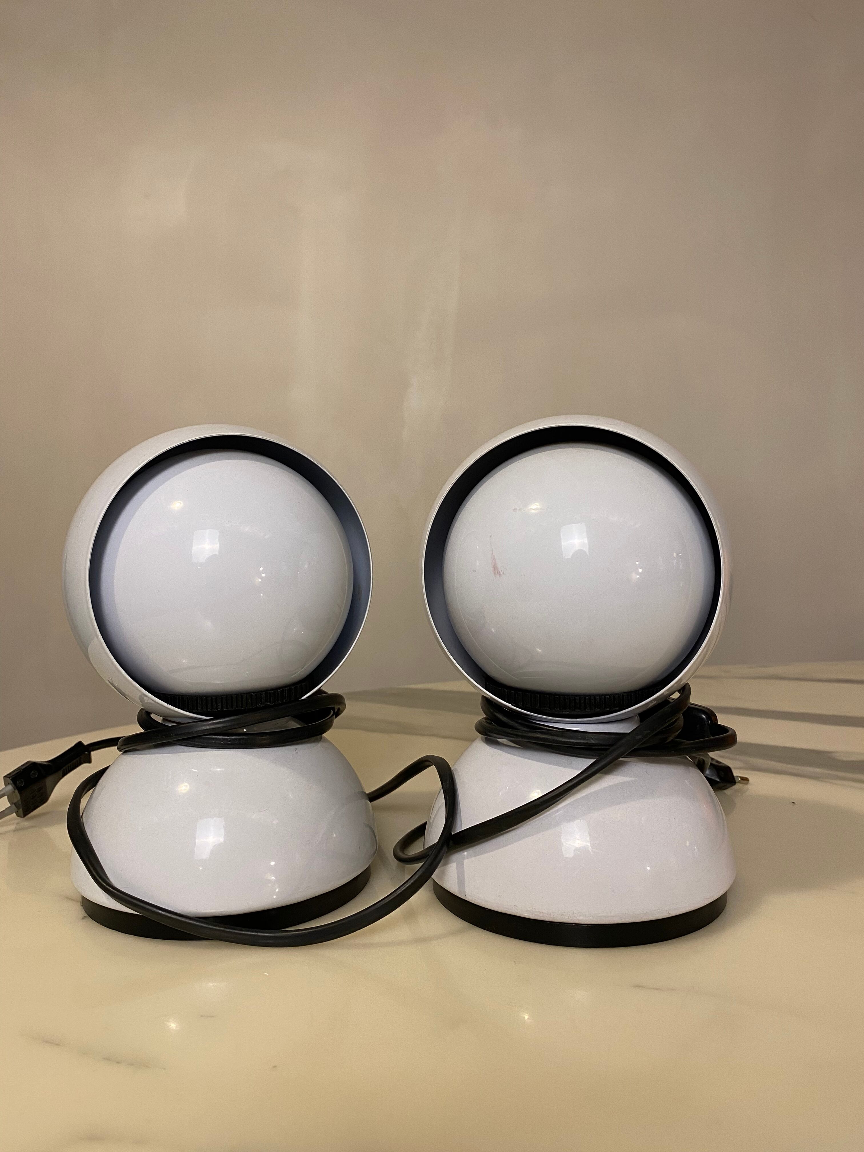 Lampes de table Eclisse par Vico Magistretti pour Artemide, 1960s