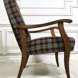 Scandinavian armchair with scottish tiles