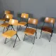 Post modern plywood dining chairs, 1970s