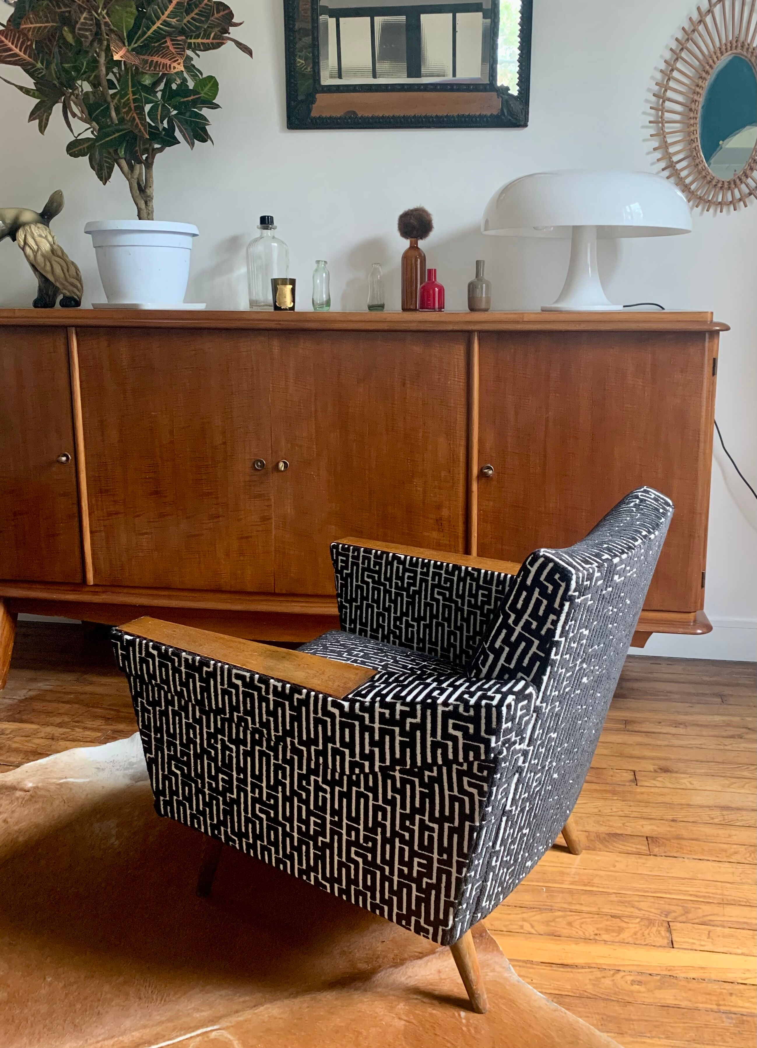 Paire de fauteuils 50's