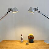 Artemide Tolomeo mini desk lamp on pliers and design Michele De Lucchi - Giancarlo Fassina