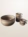 Large salad bowl and 6 cups from Niderviller earthenware.