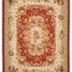 Handmade European Vintage Aubusson Kilim 265 cm x 362 cm