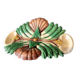 Asparagus dish in barbotine table art