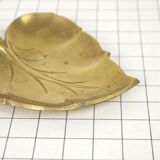 Leaf trinket bowl in brass