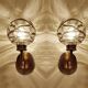 Pair Vintage Murano Glass Wall Lights