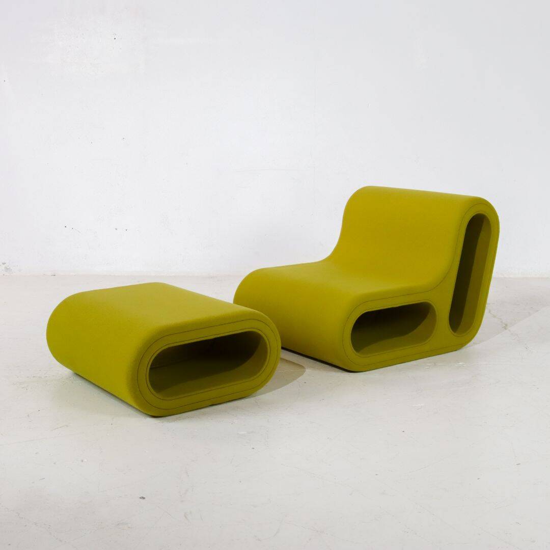 'Other One' Lounge Chair & Hocker by Hay