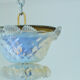 Vintage opalescent Murano chandelier – Italy, 1970s