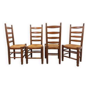 suite de 4 chaises vintage